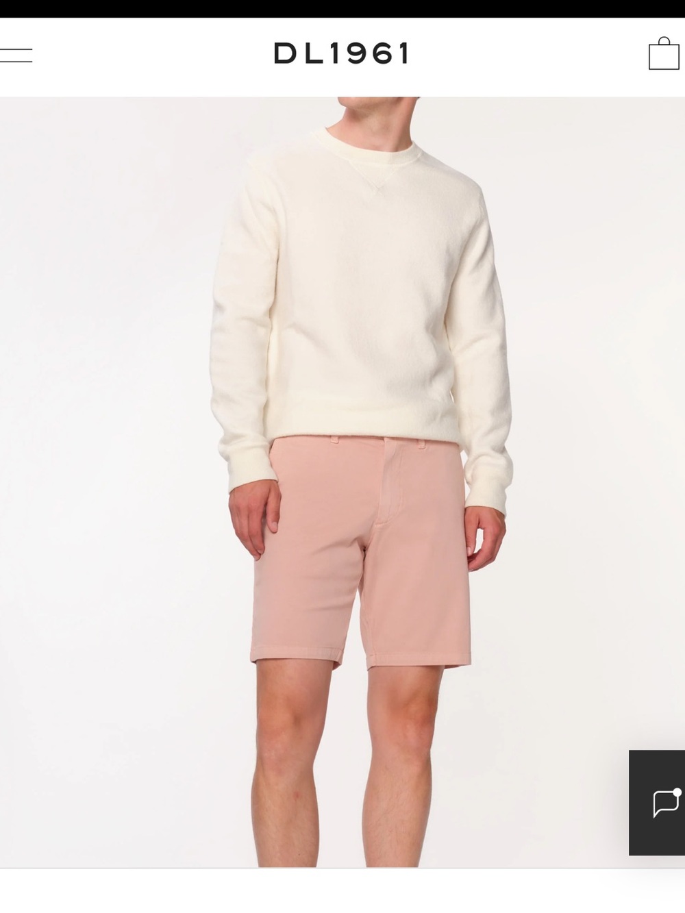 DL1961 Men's Jake Chino Short Shorts, chroma, size 34